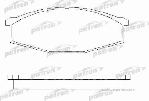 Patron PBP321 - Тормозные колодки, дисковые, комплект unicars.by