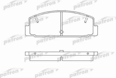 Patron PBP372 - Тормозные колодки, дисковые, комплект unicars.by