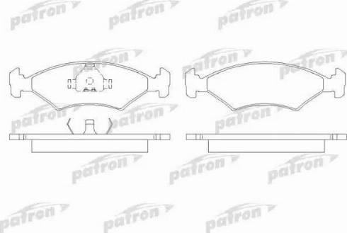 Patron PBP206 - Тормозные колодки, дисковые, комплект unicars.by