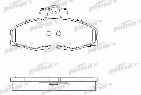 Patron PBP275 - Тормозные колодки, дисковые, комплект unicars.by