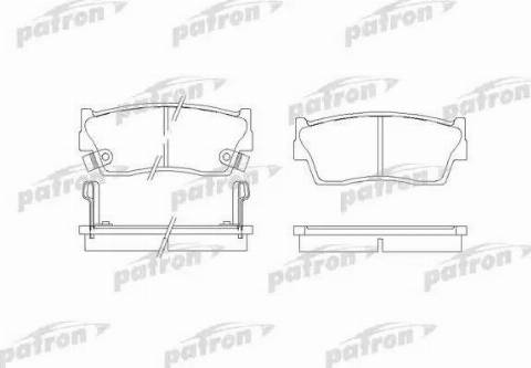 Patron PBP712 - Тормозные колодки, дисковые, комплект unicars.by