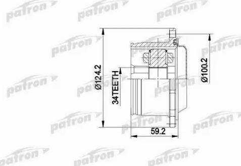 Patron PCV5006 - Шарнирный комплект, ШРУС, приводной вал unicars.by