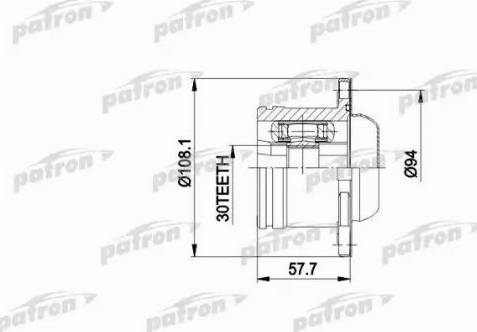 Patron PCV5010 - Шарнир, ШРУС, приводной вал unicars.by