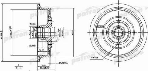 Patron PDR1200 - Тормозной барабан unicars.by