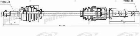 Patron PDS4994 - Приводной вал unicars.by