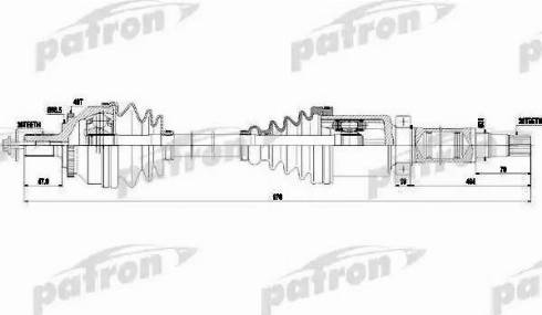 Patron PDS0441 - Приводной вал unicars.by