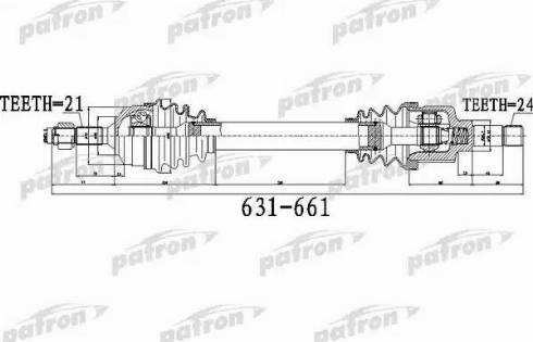 Patron PDS0481 - Приводной вал unicars.by