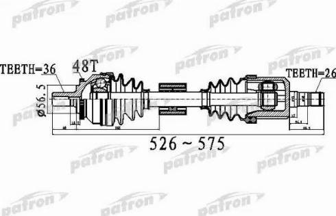 Patron PDS0535 - Приводной вал unicars.by