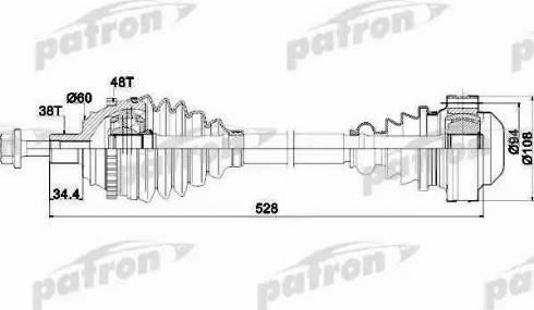 Patron PDS0028 - Приводной вал unicars.by