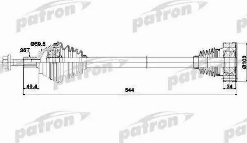 Patron PDS0253 - Приводной вал unicars.by