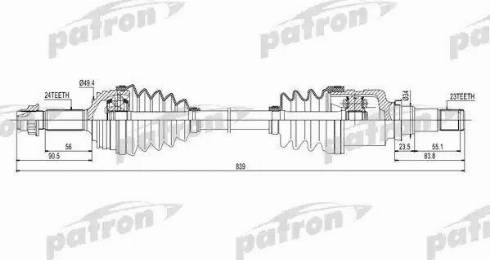 Patron PDS0260 - Приводной вал unicars.by