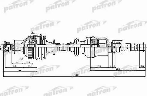 Patron PDS1518 - Приводной вал unicars.by