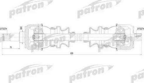 Patron PDS1092 - Приводной вал unicars.by