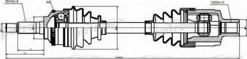 Patron PDS2923 - Приводной вал unicars.by