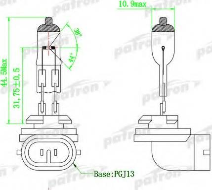 Patron PLH27W/2 - Лампа накаливания, противотуманная фара unicars.by