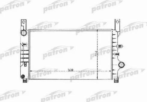 Patron PRS3319 - Радиатор, охлаждение двигателя unicars.by