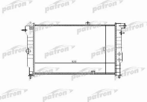 Patron PRS3330 - Радиатор, охлаждение двигателя unicars.by