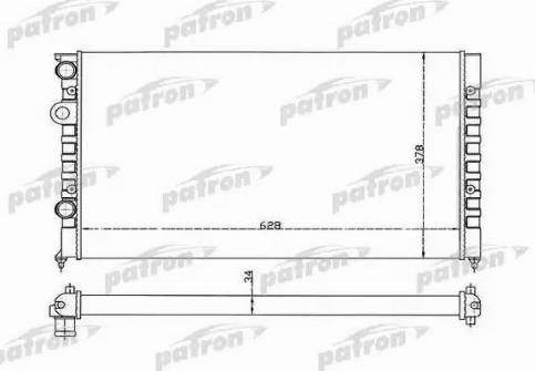 Patron PRS3370 - Радиатор, охлаждение двигателя unicars.by