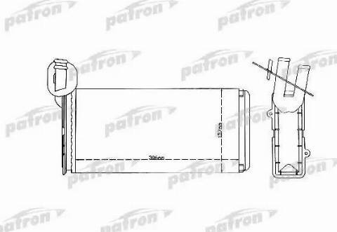 Patron PRS2079 - Теплообменник, отопление салона unicars.by