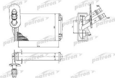 Patron PRS2074 - Теплообменник, отопление салона unicars.by