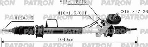 Patron PSG3103 - Рулевой механизм, рейка unicars.by