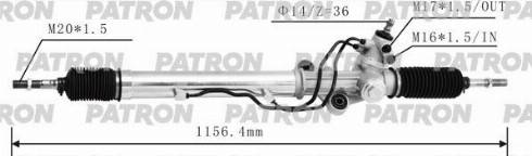 Patron PSG3187 - Рулевой механизм, рейка unicars.by