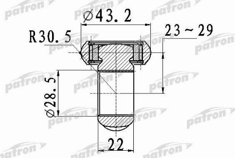 Patron PTD007 - Трипоид, муфта с шипами, приводной вал unicars.by