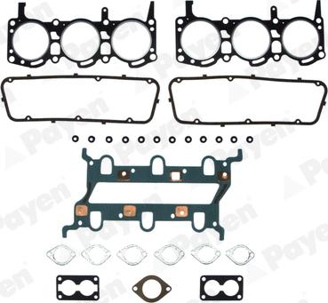 Payen CG401 - Комплект прокладок, головка цилиндра unicars.by