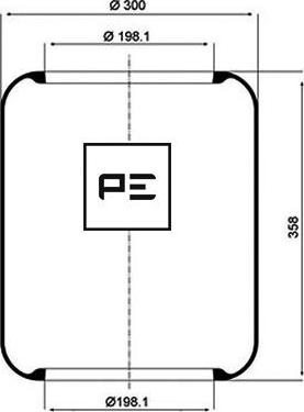 PE Automotive 084.009-70A - Кожух пневматической рессоры unicars.by