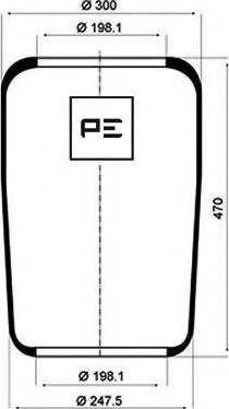 PE Automotive 084.023-70A - Кожух пневматической рессоры unicars.by