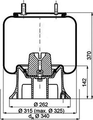 PE Automotive 084.104-72A - Кожух пневматической рессоры unicars.by