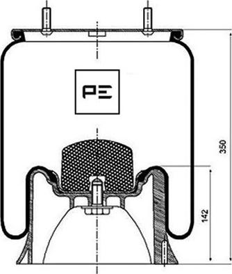 PE Automotive 084.100-72A - Кожух пневматической рессоры unicars.by