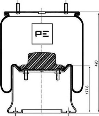 PE Automotive 084.101-72A - Кожух пневматической рессоры unicars.by