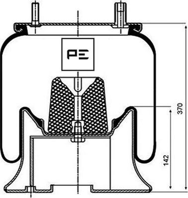 PE Automotive 084.181-71A - Кожух пневматической рессоры unicars.by