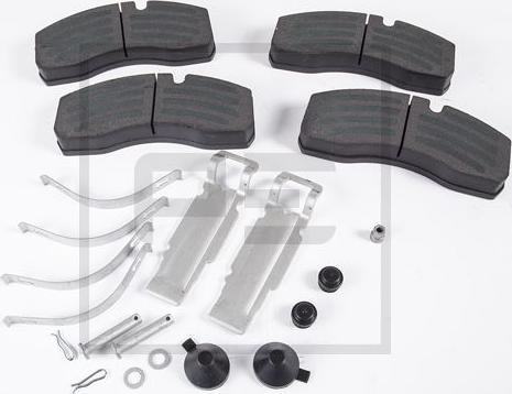 PE Automotive 086.306-50A - Тормозные колодки, дисковые, комплект unicars.by