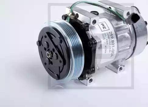 PE Automotive 259.801-00A - Компрессор кондиционера unicars.by