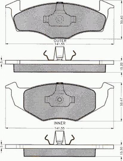 Pex 7.463 - Тормозные колодки, дисковые, комплект unicars.by