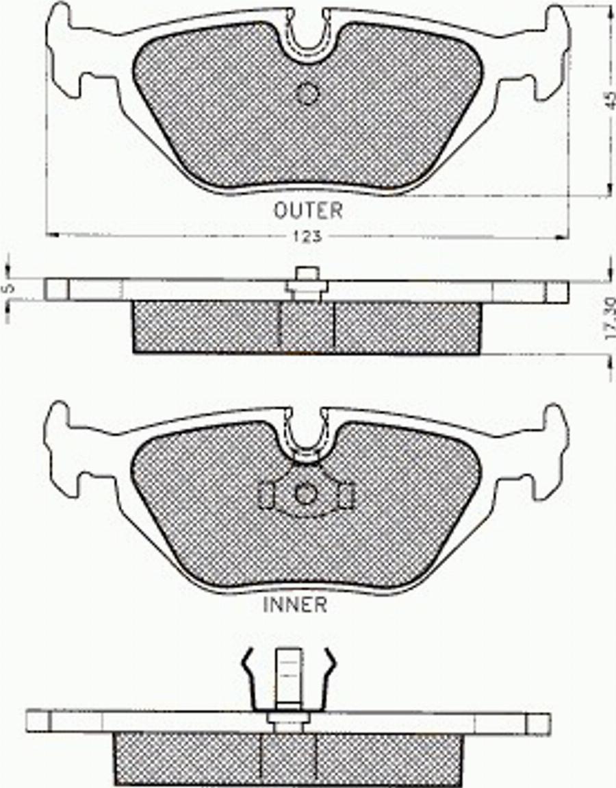 Pex 7.462 - Тормозные колодки, дисковые, комплект unicars.by