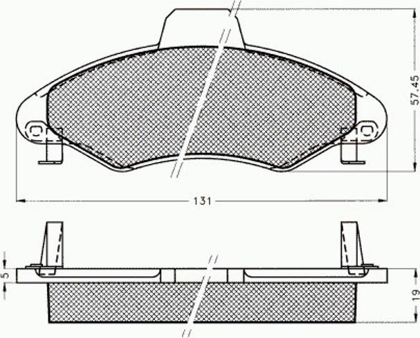 Pex 7.482 - Тормозные колодки, дисковые, комплект unicars.by