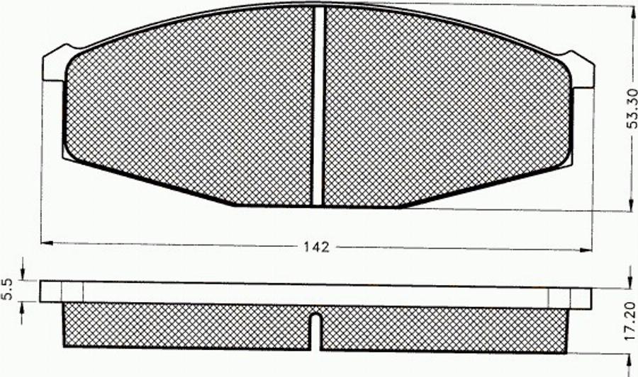 Pex 7.083 - Тормозные колодки, дисковые, комплект unicars.by