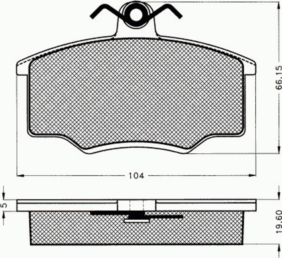 Pex 7022 - Тормозные колодки, дисковые, комплект unicars.by