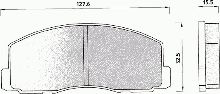 Pex 7078 - Тормозные колодки, дисковые, комплект unicars.by