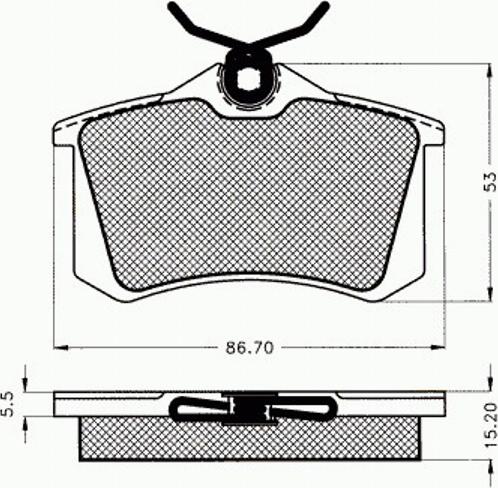 Pex 7.171 - Тормозные колодки, дисковые, комплект unicars.by