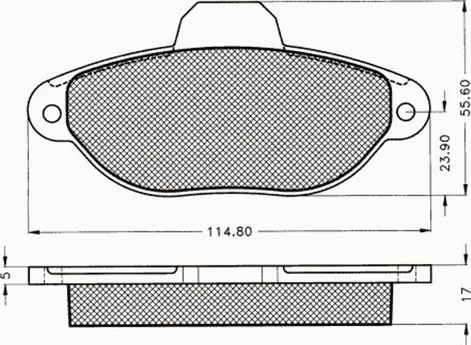 Pex 7.395 - Тормозные колодки, дисковые, комплект unicars.by