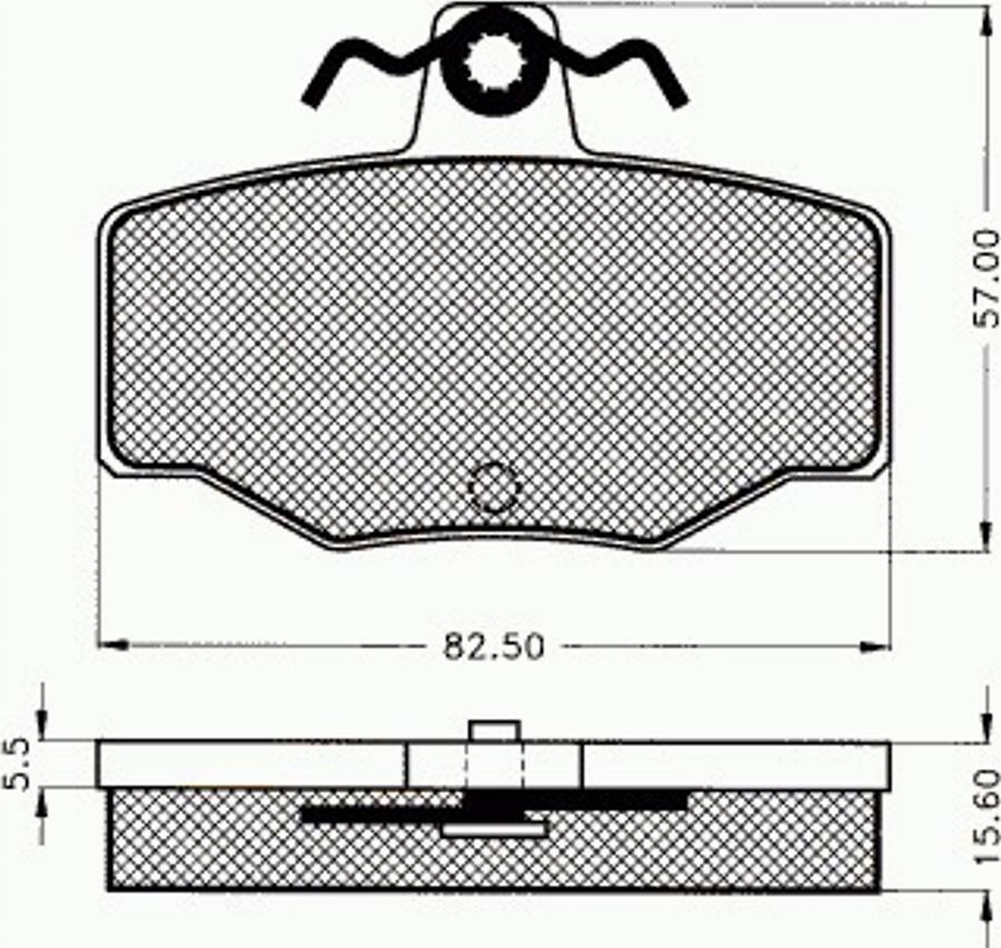 Pex 7.335 - Тормозные колодки, дисковые, комплект unicars.by