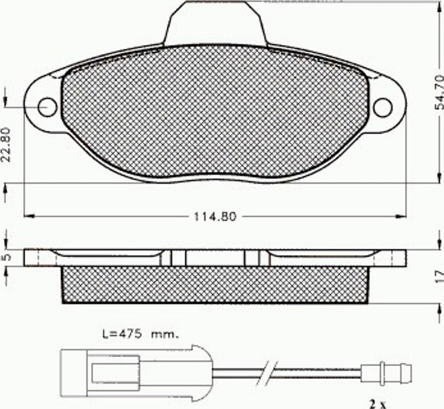 Pex 7.288 - Тормозные колодки, дисковые, комплект unicars.by