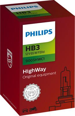 PHILIPS 9005HWC1 - Лампа накаливания, фара дальнего света unicars.by