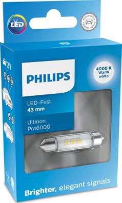 PHILIPS 11866WU60X1 - Лампа накаливания, освещение салона unicars.by