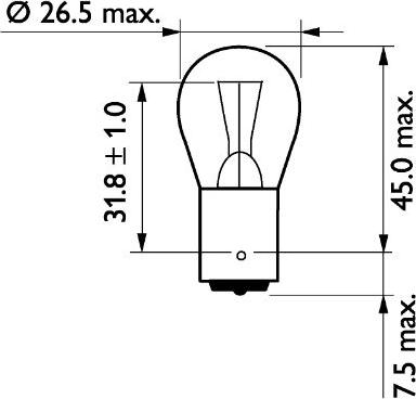 PHILIPS 13498B2 - Лампа накаливания, фонарь указателя поворота unicars.by