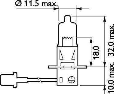 PHILIPS 13336HWC1 - Лампа накаливания, фара дальнего света unicars.by